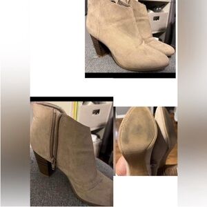 Tan booties still in good shape